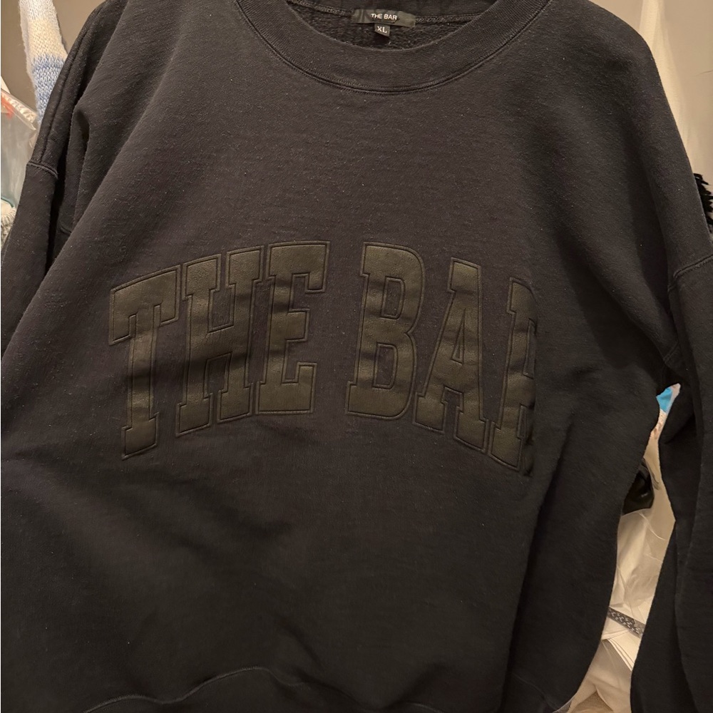 The Bar Black Crewneck Sweatshirt